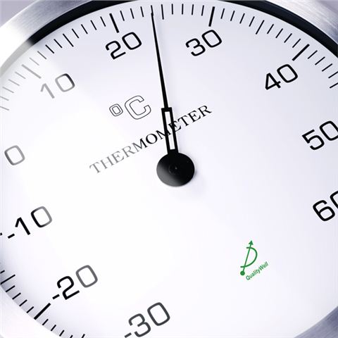 12寸掛鐘式溫度計