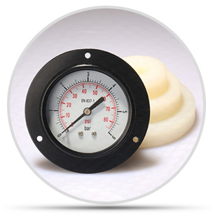 50mm軸向帶法蘭壓力表