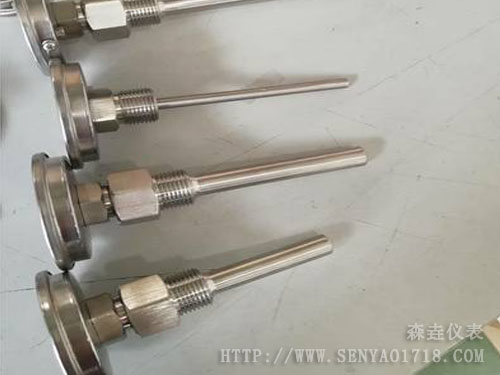 雙金屬溫度計與套管怎么接？