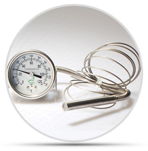 壓力式溫度計(jì)有哪些小零件組成？