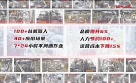 100+機器人打造發動機黑燈工廠